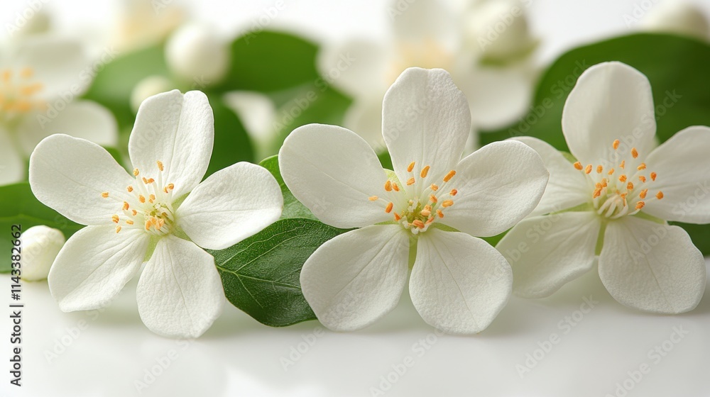 arabian jasmine flower close up stock image isolated on white background jasmine arabian jasmine flower close up stock image isolated on white background jasmine