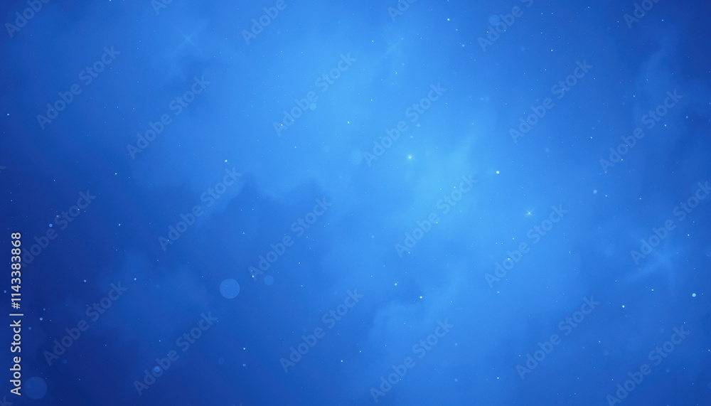 Abstract Blue Space Background With Stars and Nebula Abstract Blue Space Background With Stars and Nebula