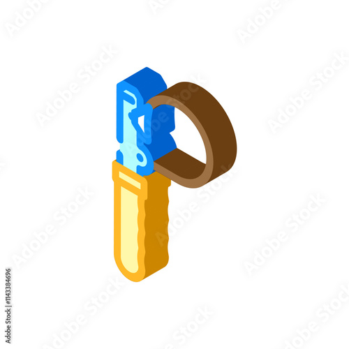 oil filter wrench car repair isometric icon vector. oil filter wrench car repair sign. isolated symbol illustration