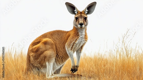 beautiful kangaroo clipart isolated on white background kangaroo photo