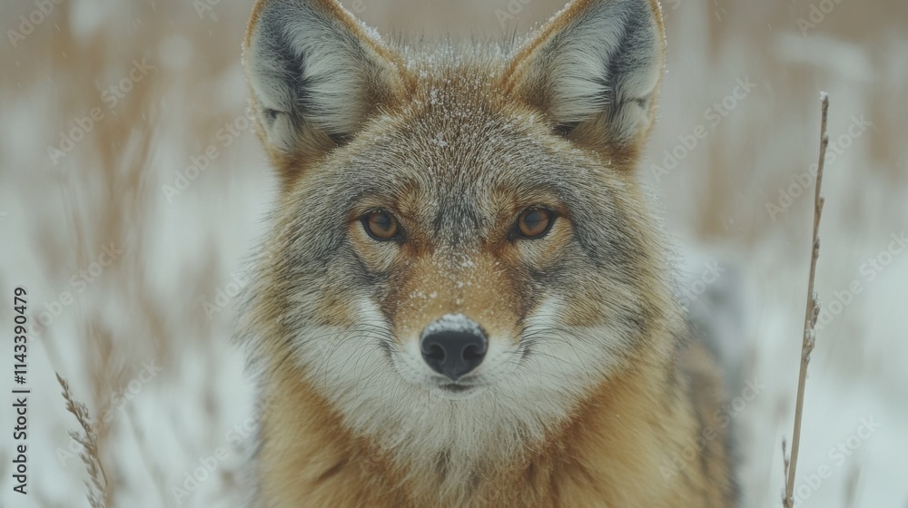 Obraz premium close up of jackal photo isolated on white background jackal