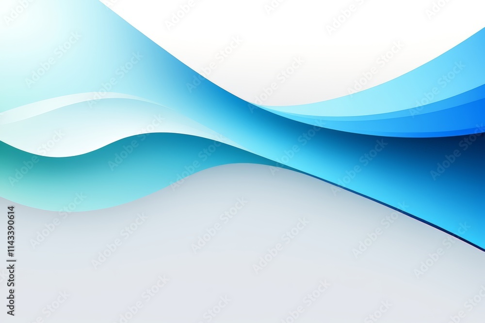 Obraz premium there is a blue and white wave background with a light gray background