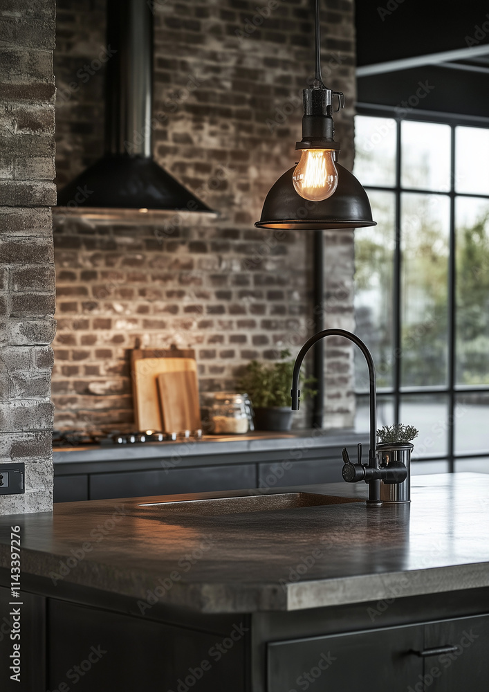 Industrial Pendant Light Over Island with Pre-Dawn Echo for Modern Kitchens Industrial Pendant Light Over Island with Pre-Dawn Echo for Modern Kitchens
