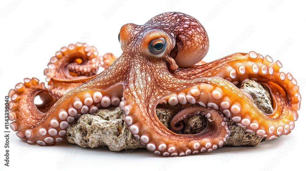 octopus close up stock image isolated on white background octopus octopus close up stock image isolated on white background octopus