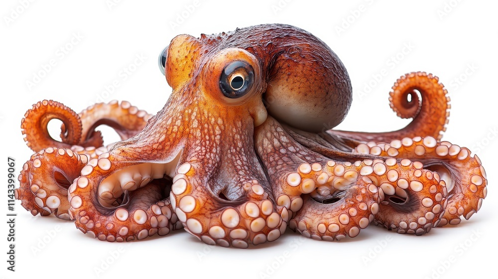 octopus close up stock image isolated on white background octopus octopus close up stock image isolated on white background octopus