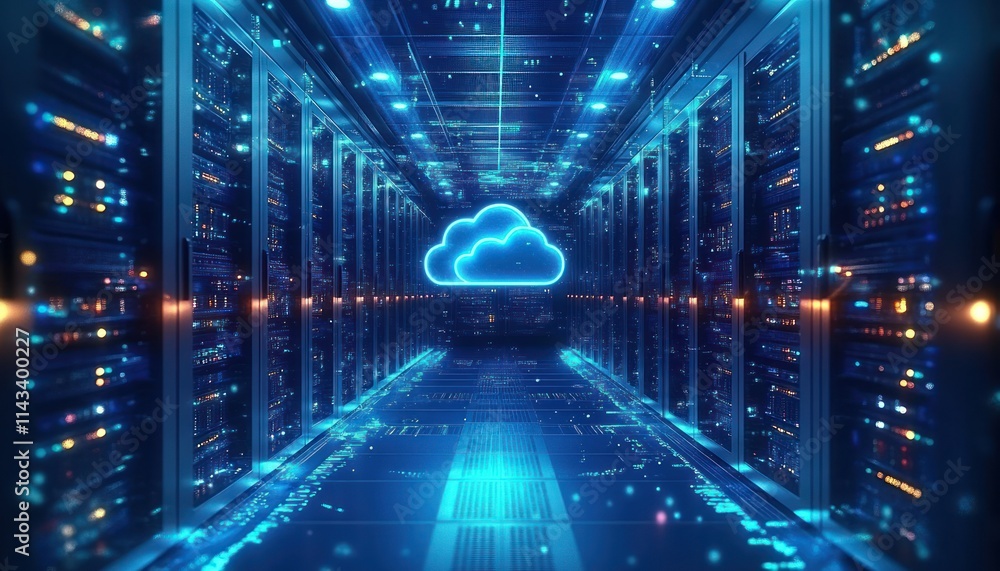 Fototapeta premium Efficient Data Transfer and Migration to the Cloud with Advanced Technology Integration and Automation for Seamless Storage Solutions