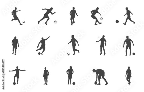 Football player svg, Football player silhouette, Football player vectors, Soccer player silhouette, Soccer player svg -V02
 photo