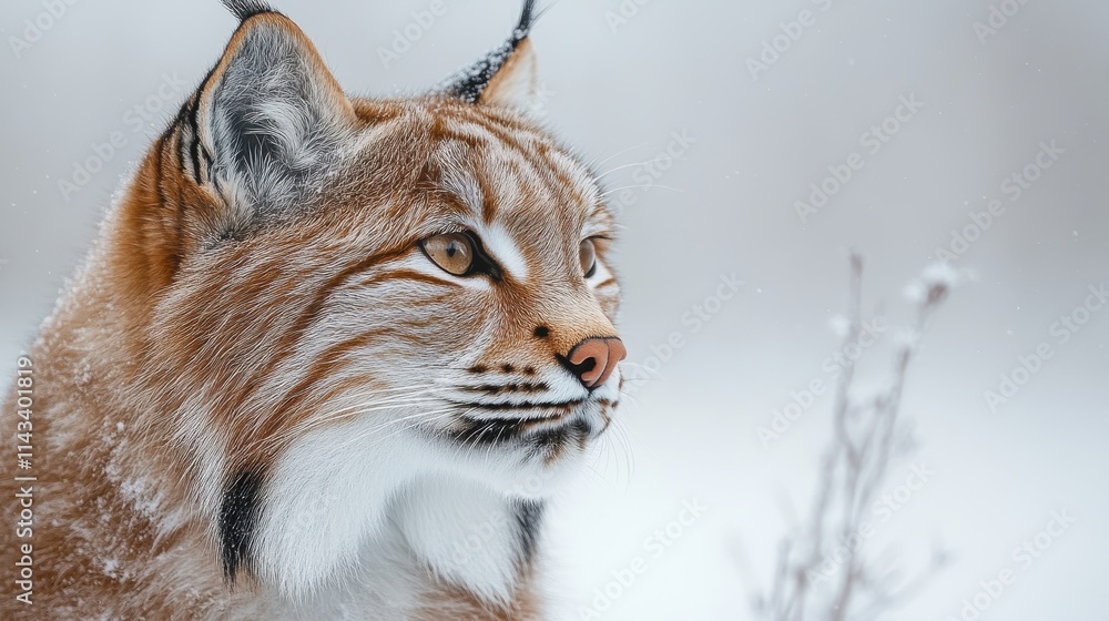 Obraz premium photo of lynx isolated on white background lynx