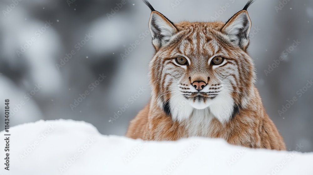 Fototapeta premium photo of lynx isolated on white background lynx