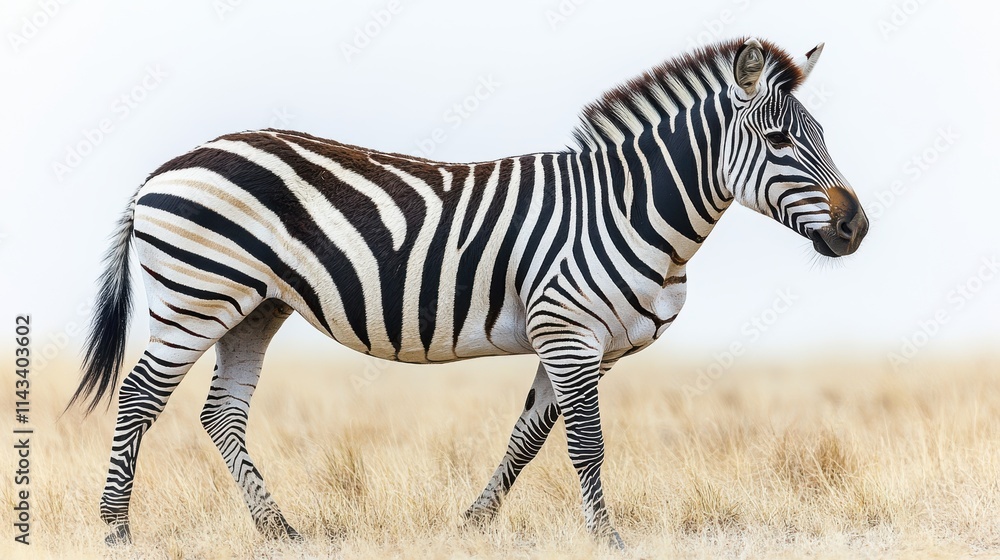 Obraz premium photo of zebr isolated on white background zebra