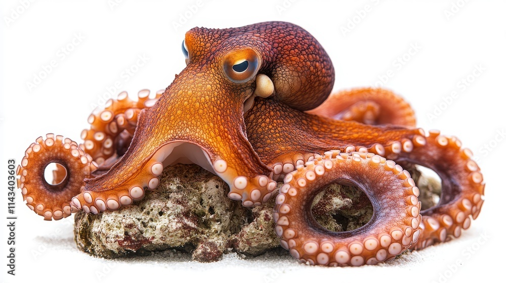 Obraz premium photo of an octopus isolated on white background octopus