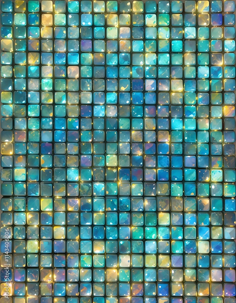 Fototapeta premium Pixelated Dreamscape: A Digital Art Piece