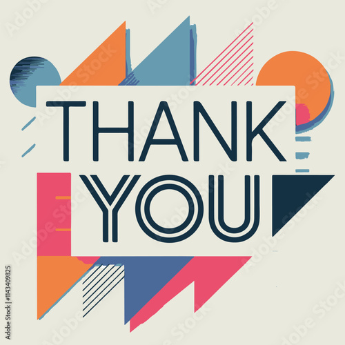 Wallpaper Mural Thank you lettering or typography Vector illustration script handwritten signs for Postcard greeting card t shirt tee print, Thank you modern phrase vector calligraphy design geometric background Torontodigital.ca