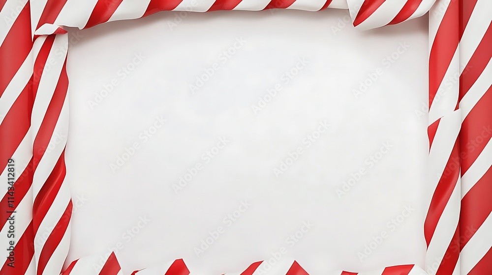 Obraz premium Holiday Christmas Background with Mistletoe Branches,Pinecones, Berries and Snowflakes