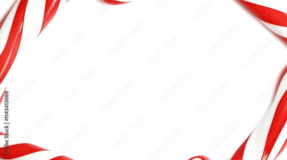 Fototapeta premium Holiday Christmas Background with Mistletoe Branches,Pinecones, Berries and Snowflakes