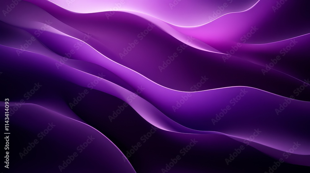 A flowing abstract design featuring smooth, undulating waves in rich shades of purple, creating a serene and captivating visual effect. A flowing abstract design featuring smooth, undulating waves in rich shades of purple, creating a serene and captivating visual effect.