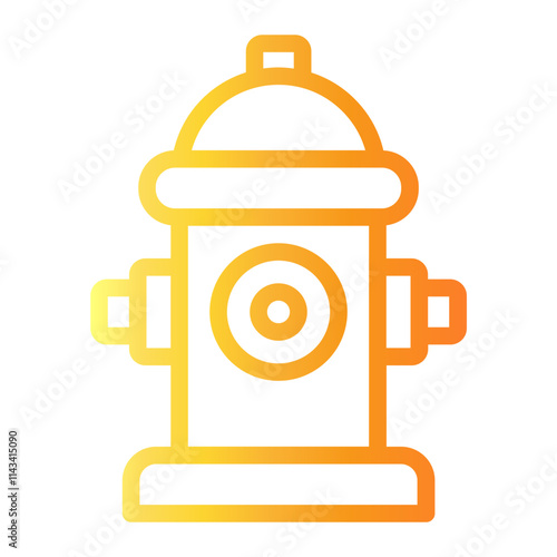 fire Line Gradient Icon