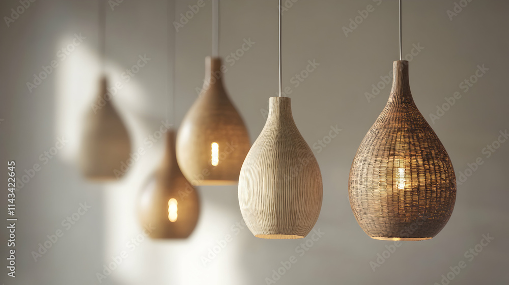 Elegant Wooden Pendant Lights Illuminate Modern Interior Elegant Wooden Pendant Lights Illuminate Modern Interior