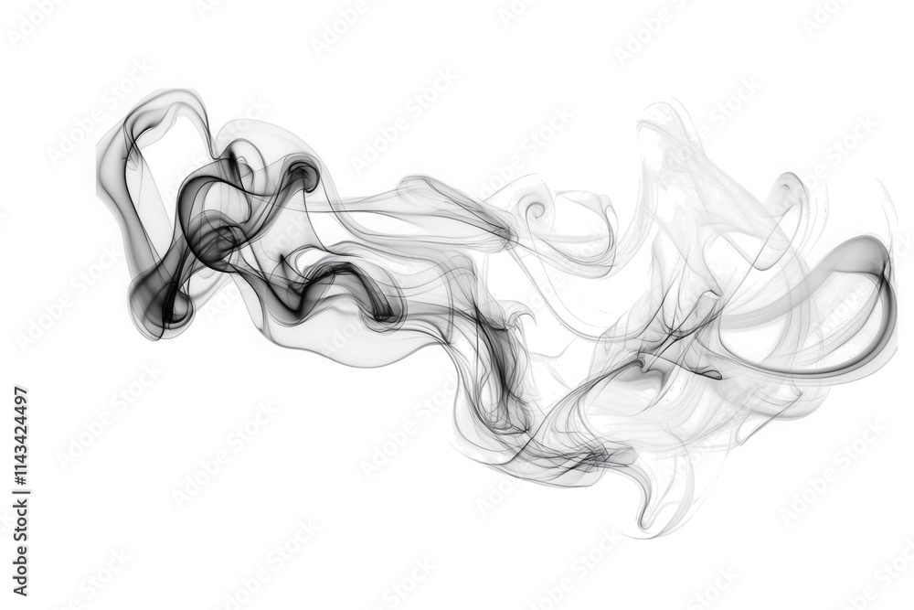 abstract black smoke swirls on a transparent background the smoke creates a dynamic and artistic pattern. with thin wisps and thicker. curvier shapes abstract black smoke swirls on a transparent background the smoke creates a dynamic and artistic pattern. with thin wisps and thicker. curvier shapes