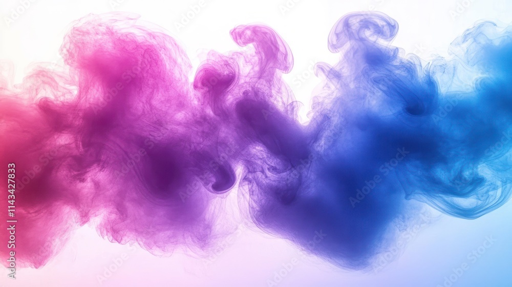 Blue Pink Smoke Clouds Abstract Art Watercolor Party Fog Landscape Soft Light Minimalist Design Blue Pink Smoke Clouds Abstract Art Watercolor Party Fog Landscape Soft Light Minimalist Design