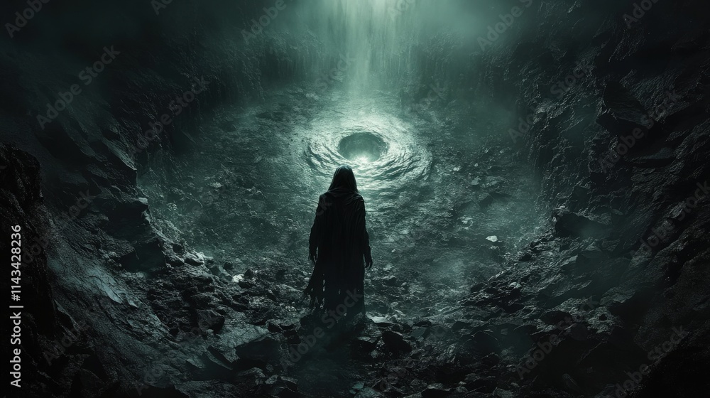 Mysterious Figure by Dark Water Source Mysterious Figure by Dark Water Source