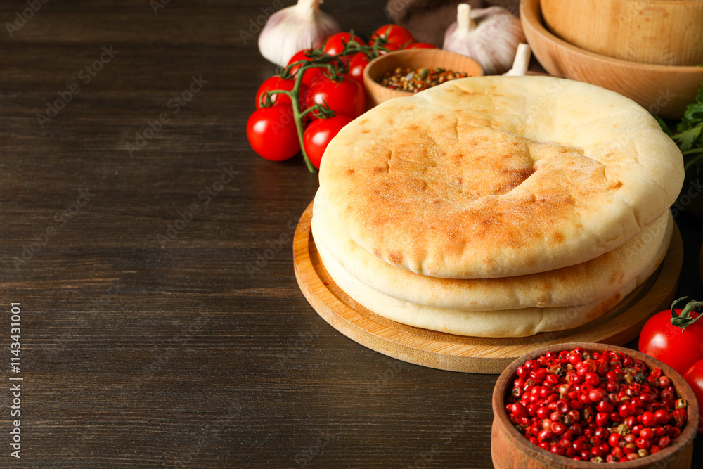 Φωτογραφία Tasty bakery food concept - delicious Pita, food for making in home