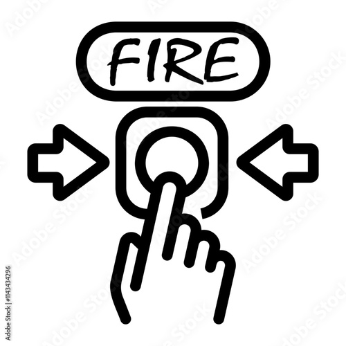 fire Line Icon