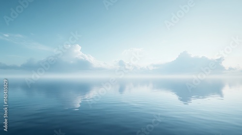 A serene  blank template provides a spacious canvas for your message  ideal for minimalist aesthetics.