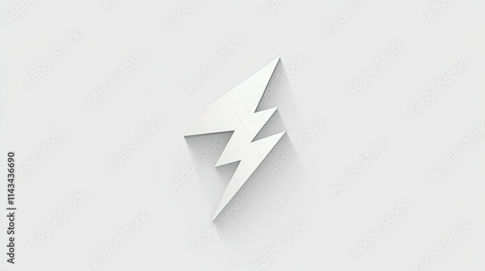 A sleek, minimalist lightning bolt icon on a clean white backdrop symbolizes energy and creative innovation. A sleek, minimalist lightning bolt icon on a clean white backdrop symbolizes energy and creative innovation.