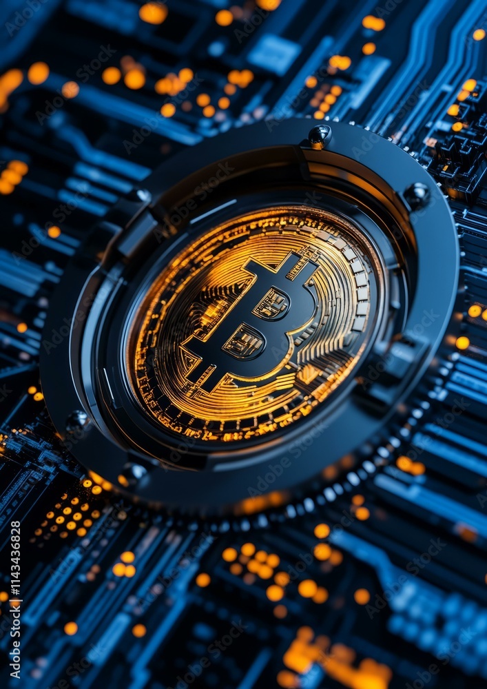Bitcoin transaction process digital world technology image cyber environment macro view cryptocurrency evolution Bitcoin transaction process digital world technology image cyber environment macro view cryptocurrency evolution