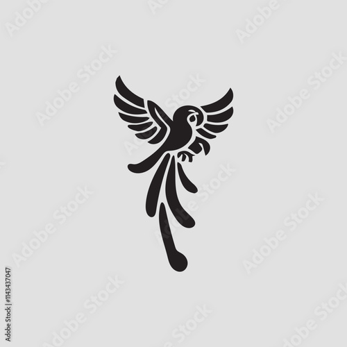 Parrot silhouette vector art illustration High-quality Parrot silhouette vector illustrations. photo