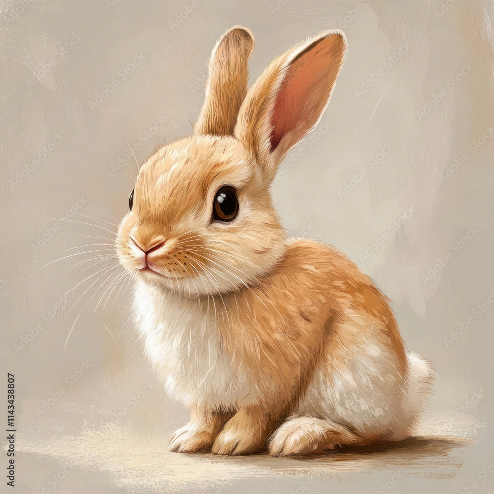 Obraz premium white rabbit