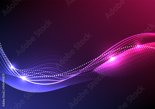 Abstract background with line curve futuristic