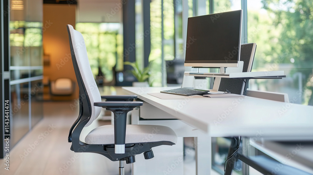 sleek office table setup sleek office table setup