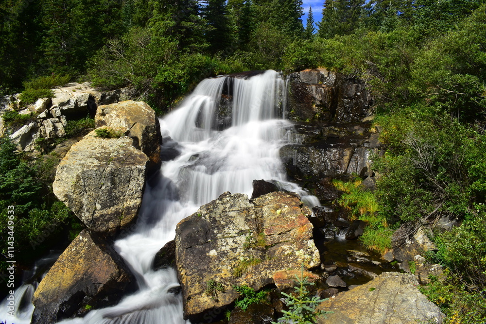 Blue Lakes Waterfalls in Breckenridge, Colorado