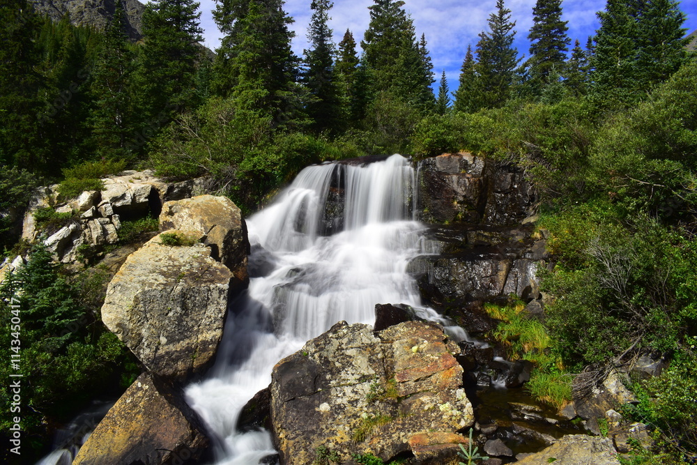 Blue Lakes Waterfalls in Breckenridge, Colorado Blue Lakes Waterfalls in Breckenridge, Colorado