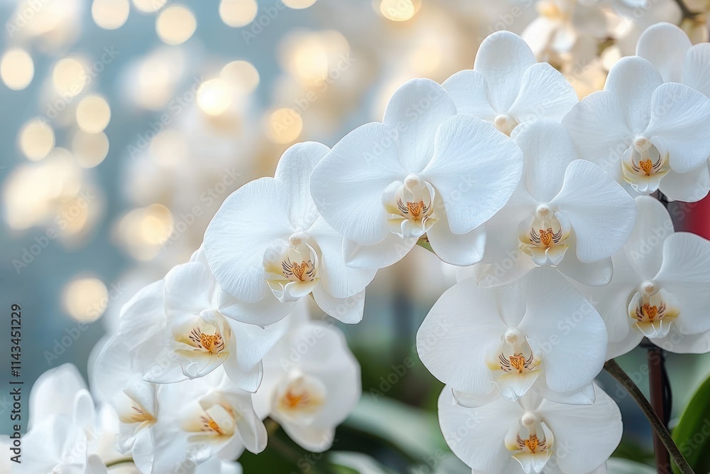 White Orchids in Soft Focus Natural Light White Orchids in Soft Focus Natural Light