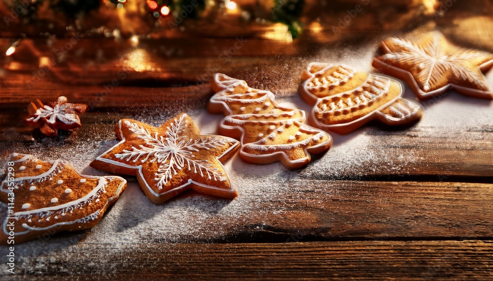 Minimalist Gingerbread Charm Background Minimalist Gingerbread Charm Background