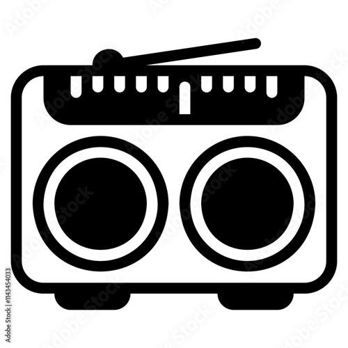 Radio glyph icon