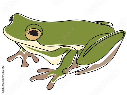 Frog in the form of continuous gestures that can be edited later.