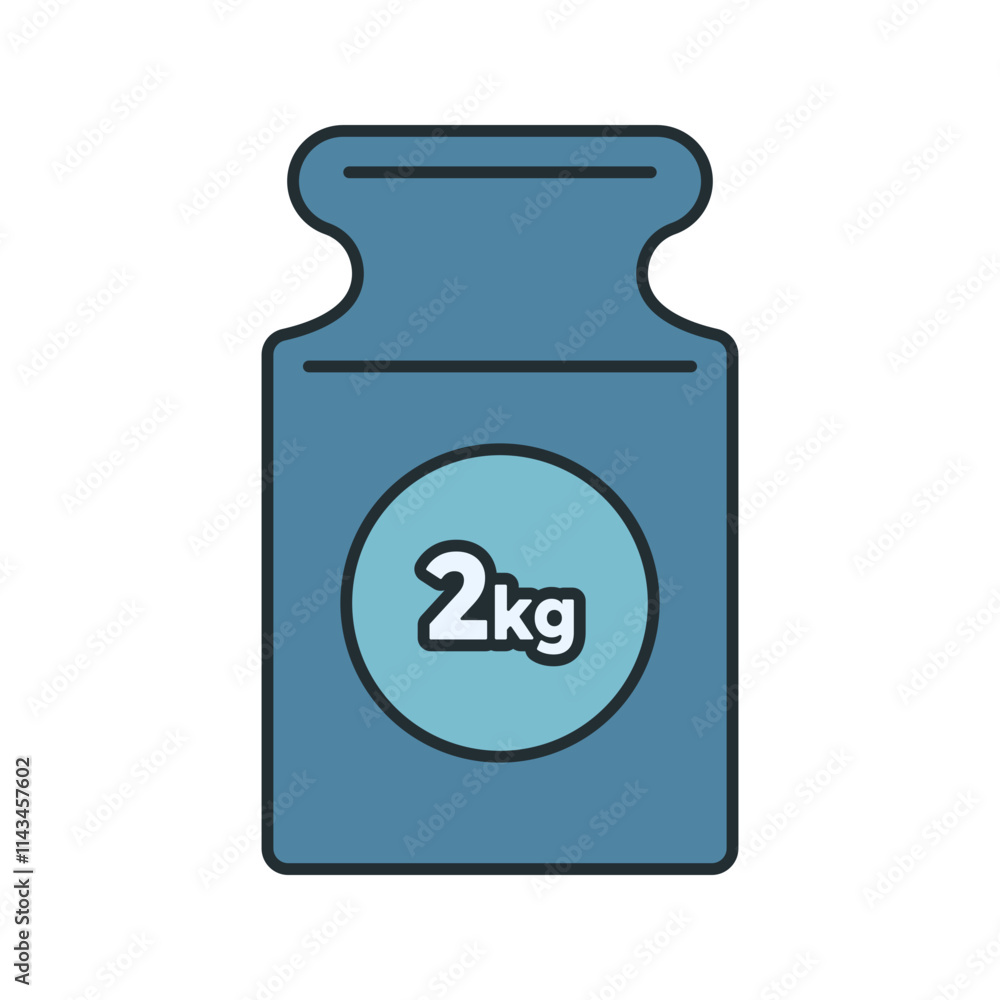 Weight Calibration Icon Illustration in Flat Style. Perfect for engineering, science, or educational design projects. Weight Calibration Icon Illustration in Flat Style. Perfect for engineering, science, or educational design projects.
