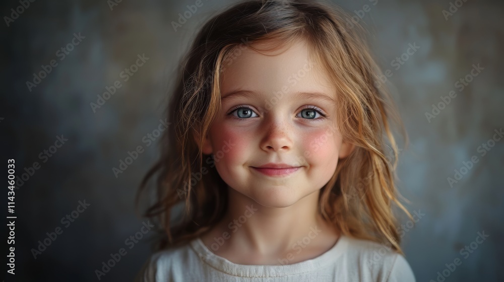 Radiant Child Portrait - Captivating Smile Radiant Child Portrait - Captivating Smile