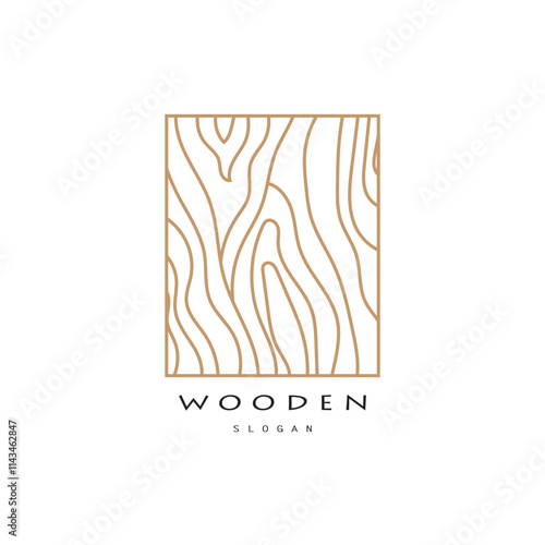 wooden logo design, for construction, wood craftsmen, wood processing company businesses