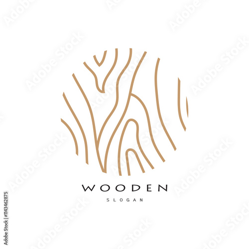 wooden logo design, for construction, wood craftsmen, wood processing company businesses