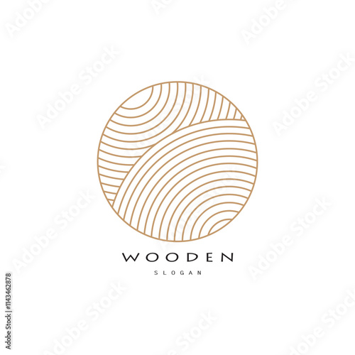 wooden logo design, for construction, wood craftsmen, wood processing company businesses