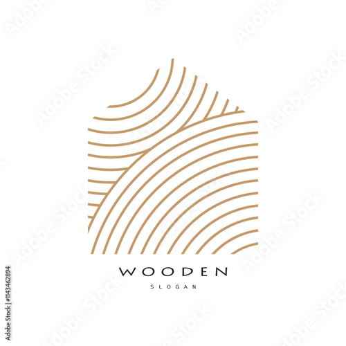 wooden logo design, for construction, wood craftsmen, wood processing company businesses