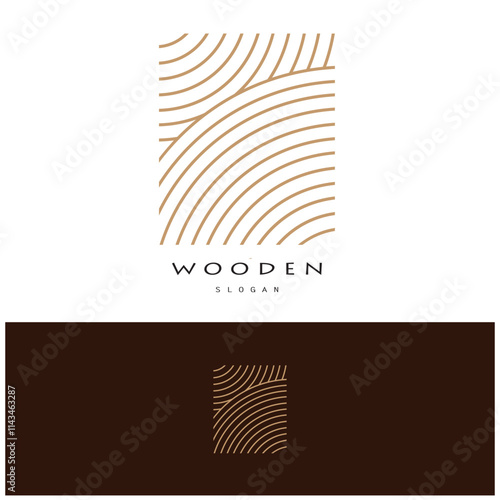 wooden logo design, for construction, wood craftsmen, wood processing company businesses