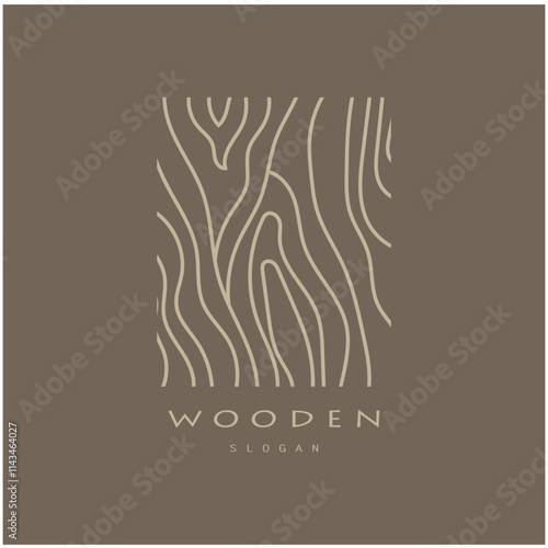 wooden logo design, for construction, wood craftsmen, wood processing company businesses