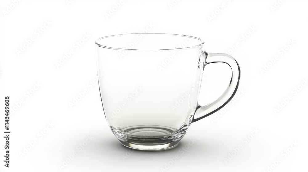 Elegant Clear Glass Mug - Perfect for Your Daily Drink Elegant Clear Glass Mug - Perfect for Your Daily Drink