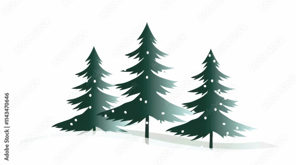 abstract christmas trees on white background abstract christmas trees on white background